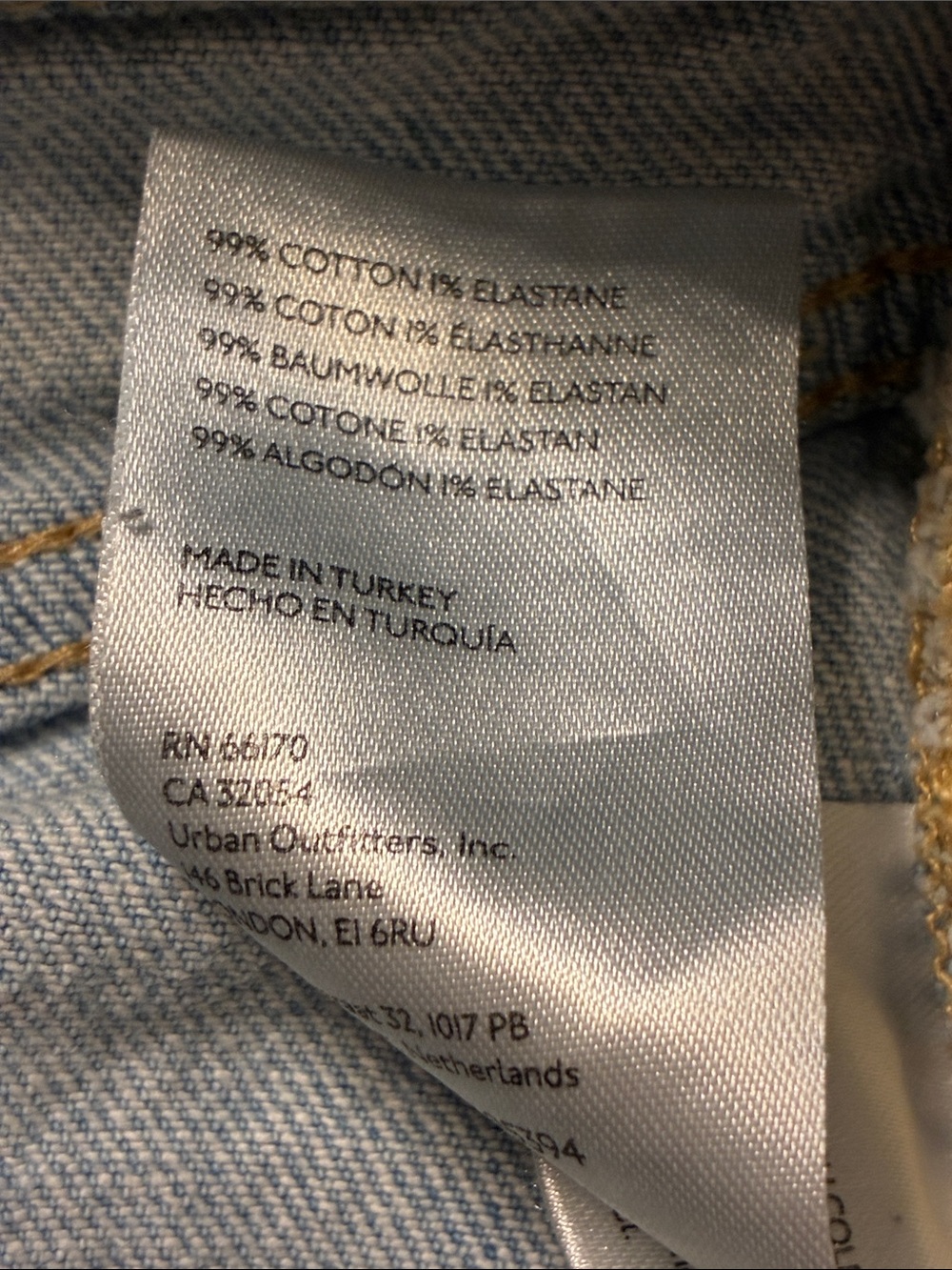 Urban Outfitters BDG High & Wide Light Wash Cotton Blue Jeans Size 27 - Picture 8 of 10